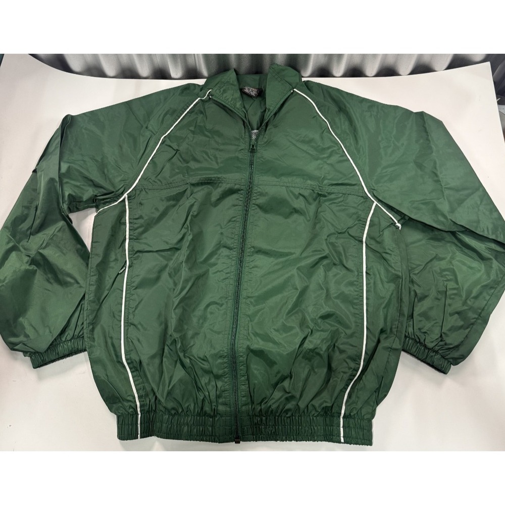 Nike Green Windbreaker Jacket Full Zip Track Top Athletic Men's Size XS